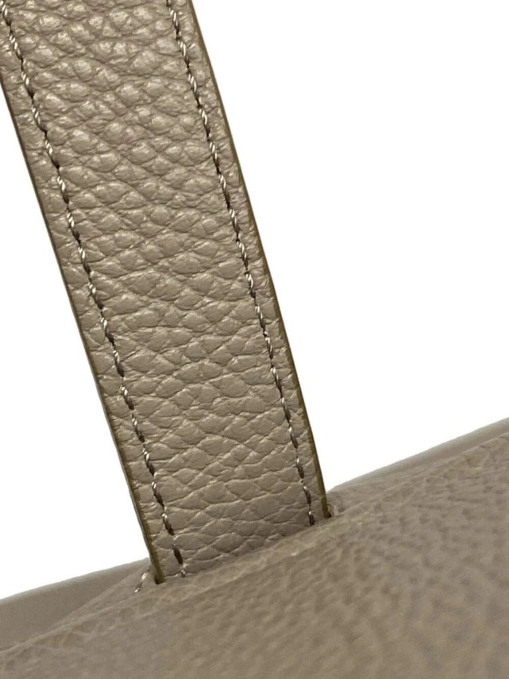 CELINE Large 16 Soft Bag Gray Beige Supple Grained Calfskin Shoulder Bag - Picture 8 of 15